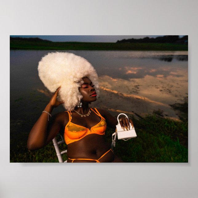 Bikini Model Bold Sunset Poster (Vorne)