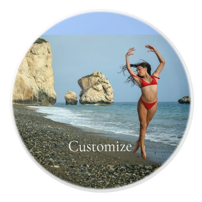 Bikini Modell tanzen Thunder_Cove Keramikknauf (Vorderseite)