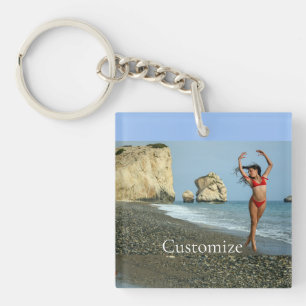 Bikini Modell tanzen Thunder_Cove Schlüsselanhänger