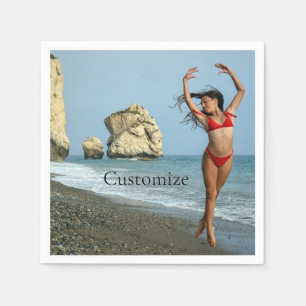 Bikini Modell tanzen Thunder_Cove Serviette