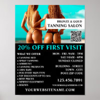Bikini-Modelle, Tanning Salon-Werbung