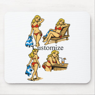 Bikini-Strand Zeit Thunder_Cove Mousepad