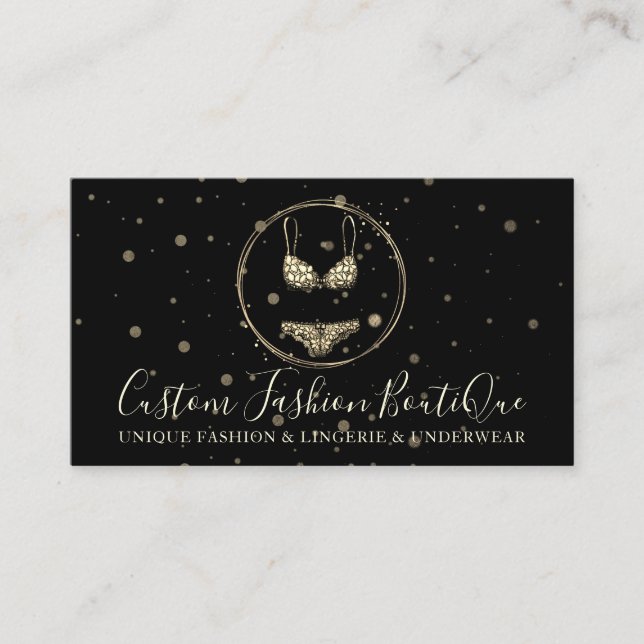 Bikini Swimwear Lingerie Underwear Bra Pants Visitenkarte (Vorderseite)