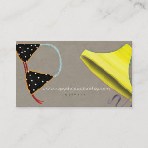 Bikini Top Summer Business Cards Visitenkarte