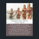 Bikini-Urlaub, Reise-Agent Werbespot Flyer<br><div class="desc">Bikini-Urlaub,  Reise-Agent-Werbung Flyer durch den Business Card Store.</div>