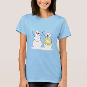 Bikini Zeit Schneemänner T-Shirt