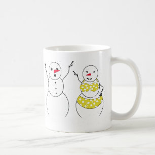Bikini-Zeit-Schneemänner Tasse