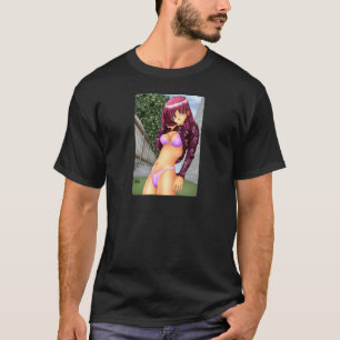 Bikinianime-Mädchen T-Shirt