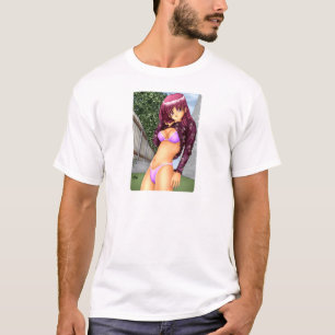 Bikinianime-Mädchen T-Shirt