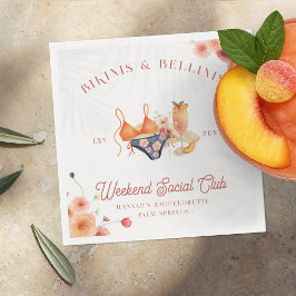 Bikinis & Bellinis Bacheloretto Serviette