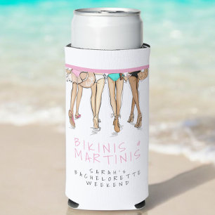 Bikinis & Martinis Junggeselinnen-Abschied Wochenn Selters Dosenkühler