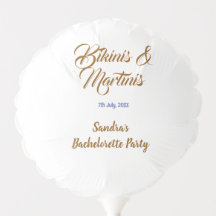 Bikinis & Martinis Junggesellinnenabschied Name Br