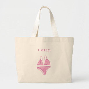 Bikinis und Martinis Bachelorette Tote Bag Jumbo Stoffbeutel