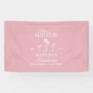 Bikinis und Martinis Elegante vintage Junggesellin Banner