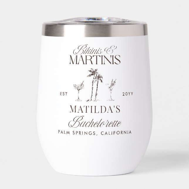 Bikinis und Martinis Elegantes Vintages Bacheloret (Vorderseite)