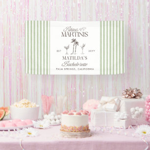 Bikinis und Martinis Elegantes Vintages Bacheloret Banner