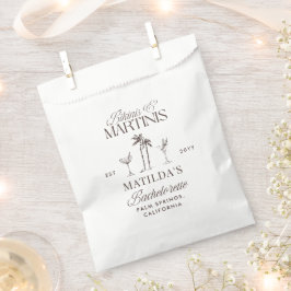 Bikinis und Martinis Elegantes Vintages Bacheloret Geschenktütchen