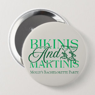 Bikinis und Martinis - Junggeselinnen-Abschied Button