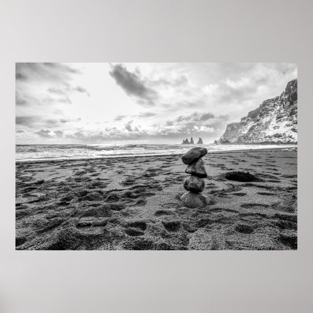 Bilanz der Beach Cairn Poster (Vorne)