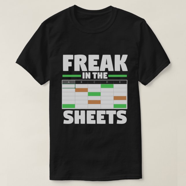 Bilanzanalytiker Spreadsheet Funny Freak in T-Shirt (Design vorne)