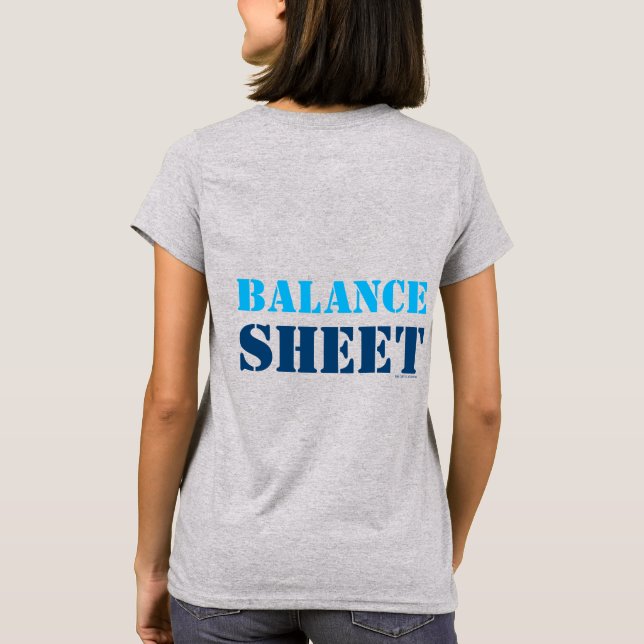 "BILANZBLATT" T-Shirt (Rückseite)