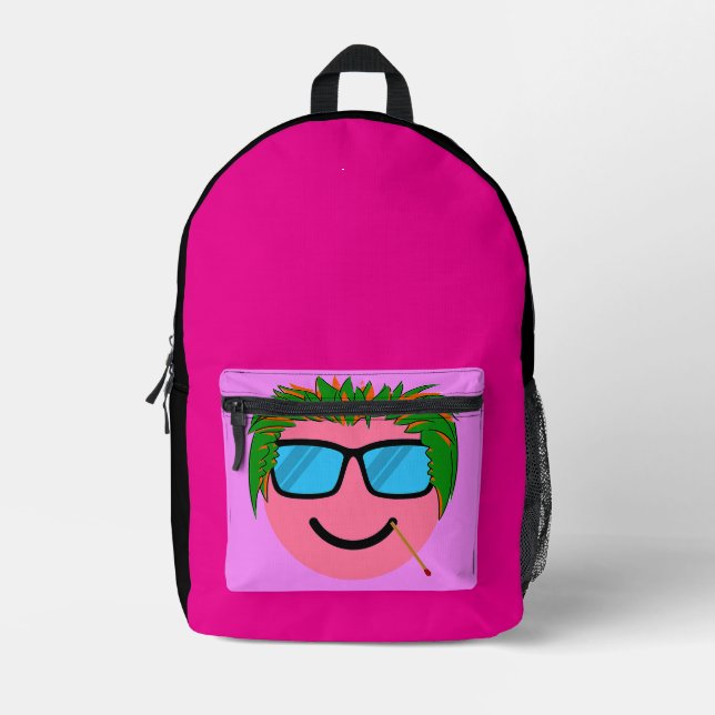 BILANZSCHWELLEN Druckknappheit Nähtasche Bedruckter Rucksack (Vorderseite)