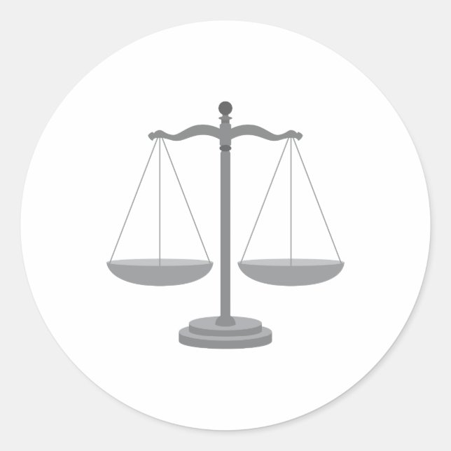 Bilanzskala Runder Aufkleber (Vorderseite)