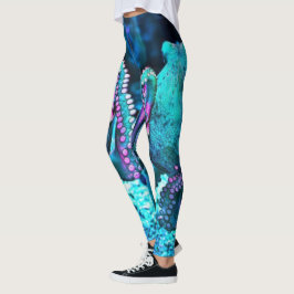 Bilateral symmetrische Kraken-Leggings Leggings