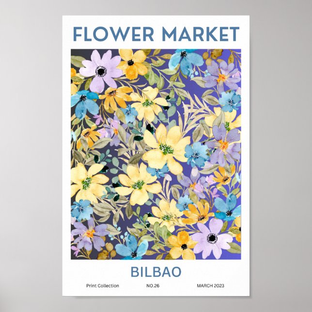 Bilbao Blume Market Poster (Vorne)