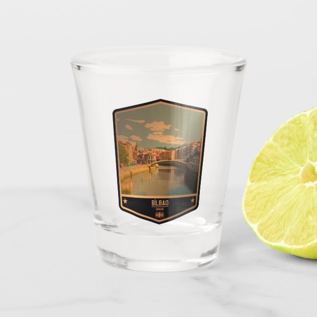 Bilbao Schnapsglas (Vorderseite)