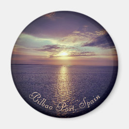 Bilbao | Sonnenaufgang über dem Kühlschrank Magnet