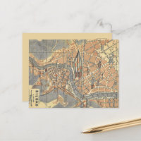 Bilbao Spanien Alte Karte Postkarte