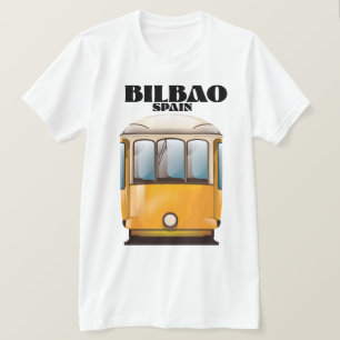Bilbao Spanien Straßenbahnposter T-Shirt