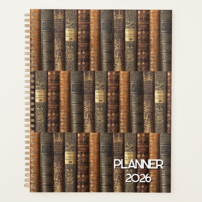 Bilbiophile (theatre theme) Planner 2026 Planer (Vorderseite)