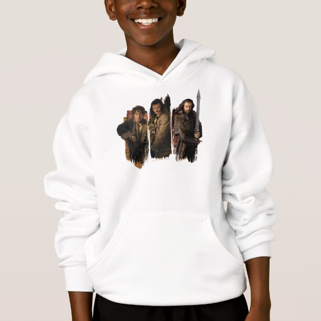 BILBO BAGGINS™, Bard und Thorin Graphic Hoodie (Vorderseite)