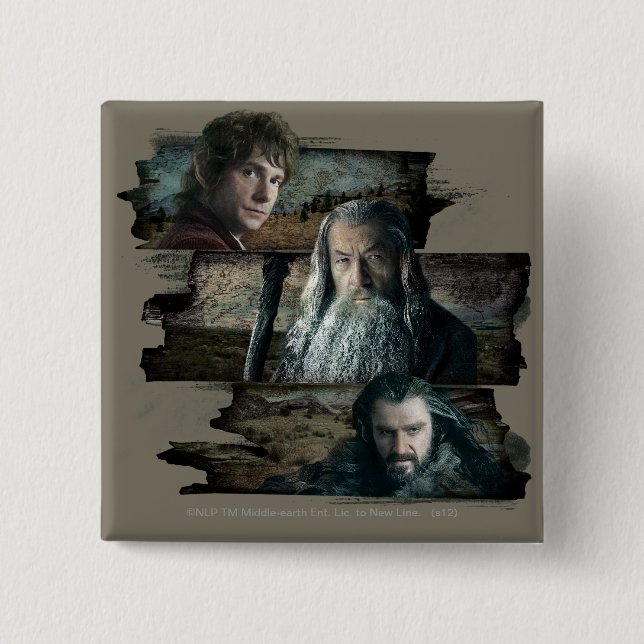 BILBO BAGGINS™, Gandalf, THORIN OAKENSHIELD™ Button (Vorderseite)