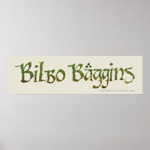 BILBO BAGGINS™ gemasert Poster