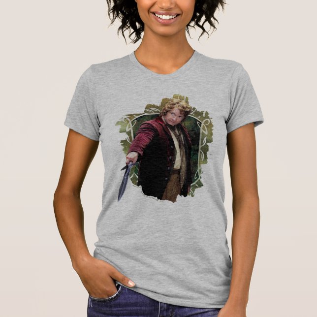 BILBO BAGGINS™ mit Schwert T-Shirt (Vorderseite)