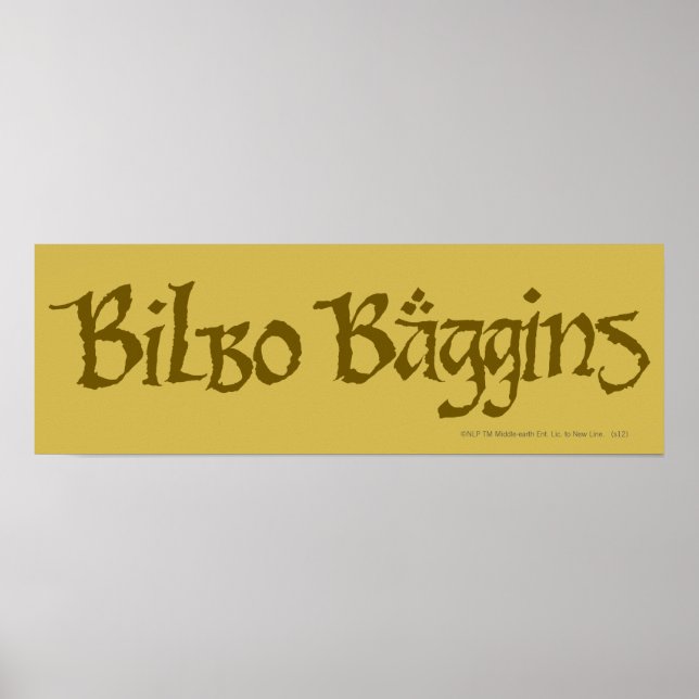 BILBO BAGGINS™ Solid Poster (Vorne)
