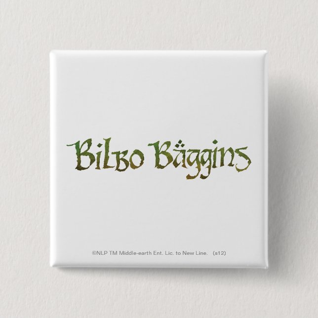 BILBO BAGGINS™ texturiert Button (Vorderseite)