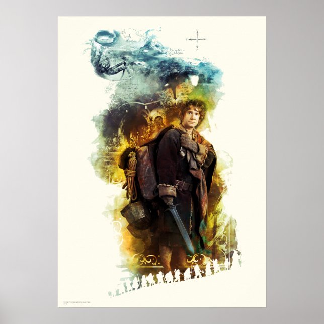 BILBO BAGGINS™ und die Firma der Zwerge Graphic Poster (Vorne)