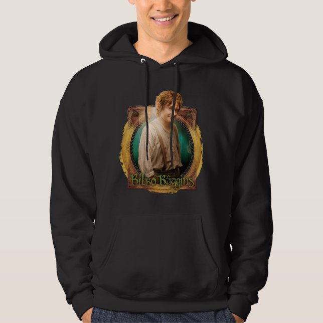 BILBO BAGGINS™ Zeichen mit Namen Hoodie (Vorderseite)
