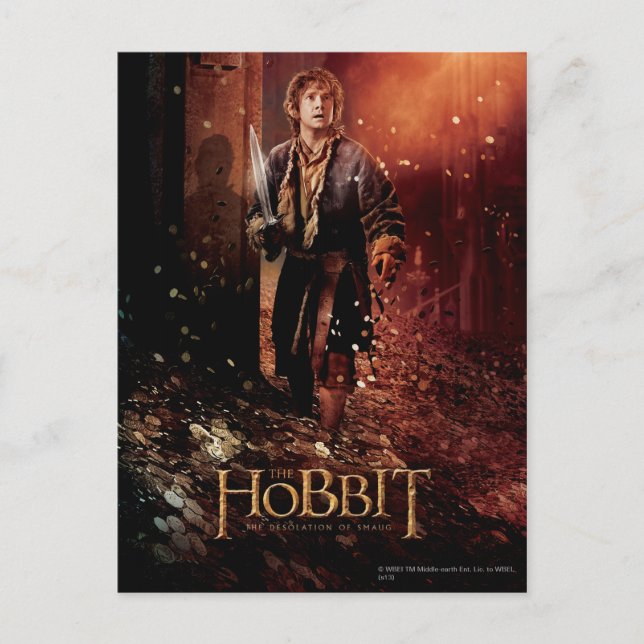 BILBO BAGGINS™ Zeichenposter 3 Postkarte (Vorderseite)