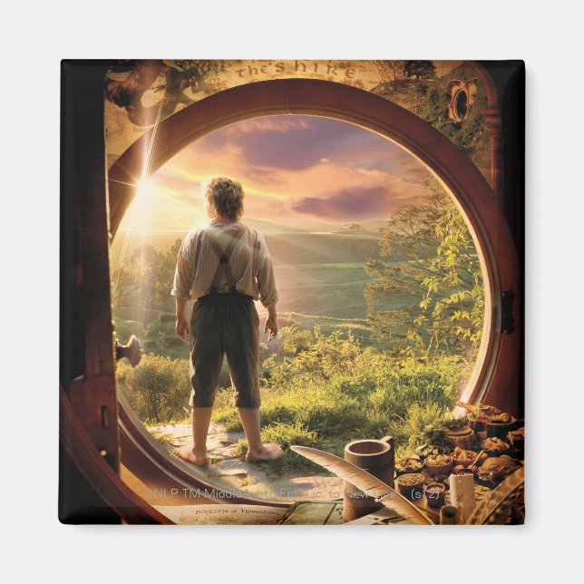 BILBO BAGGINS™ Zurück in Shire Collage Magnet (Vorne)