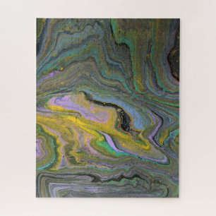 Bild 1 Abstraktes Acryl-Geode-Puzzle Puzzle