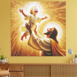 Bild 1 von Jesus & Child Canvas Leinwanddruck