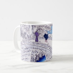 Bild an der Brücke von Utagawa Hiroshige Kaffeetasse