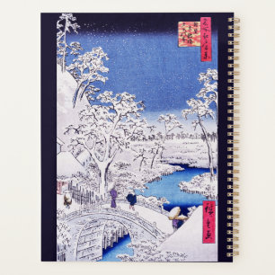 Bild an der Brücke von Utagawa Hiroshige Planer