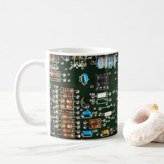 Bild der elektronischen Leiterplatte Kaffeetasse (Mit Donut)