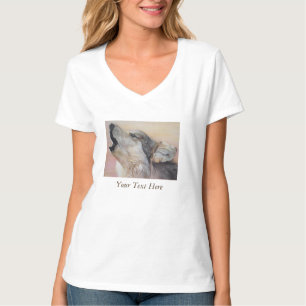 Bild der Heulenwild lebender tiere des grauen T-Shirt